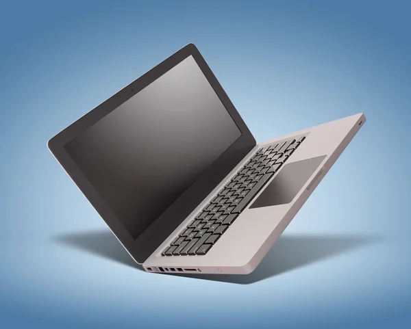 Modern laptop background — Stock Photo, Image