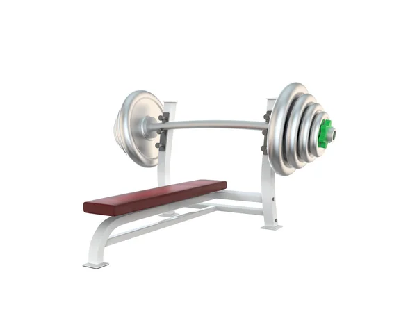 Sport barbell for exercises — Stock Photo, Image