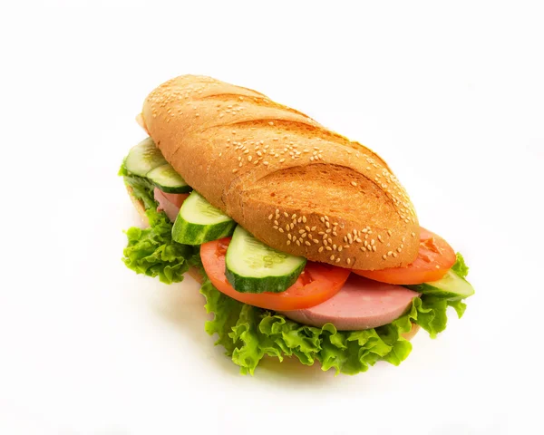 Великий смачний бутерброд — стокове фото