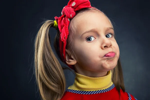 Funny Girl face — Stock Photo, Image