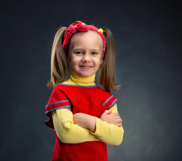 Menina feliz sorrindo — Fotografia de Stock