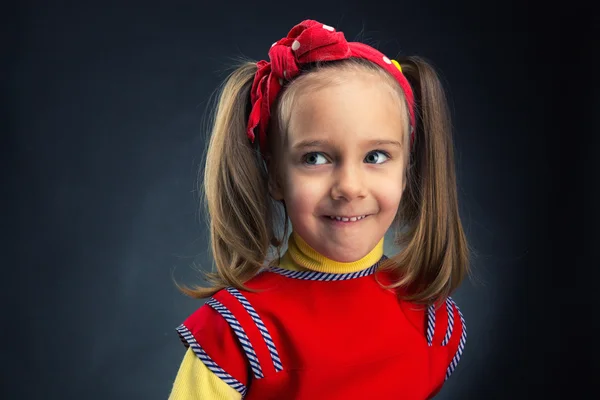 Cara de menina engraçado — Fotografia de Stock