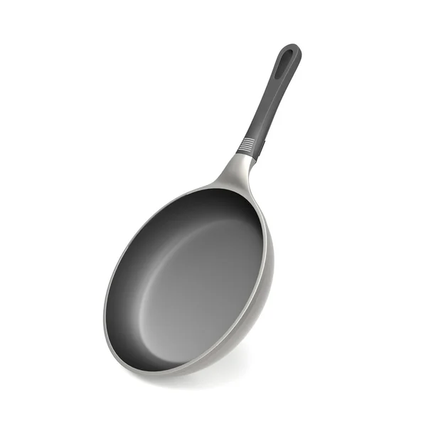 Black metal frying pan — Stock Photo, Image