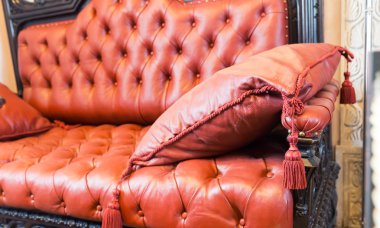 luxuroius deri kaplı kanepe