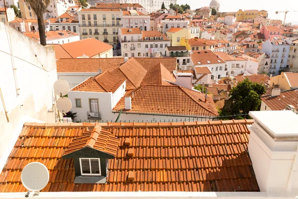 Portugal casas com telhados de laranja — Fotografia de Stock