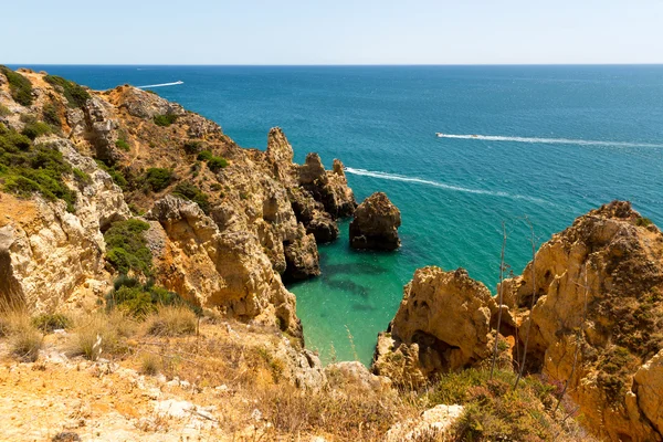 Baia rocciosa in Portogallo — Foto Stock