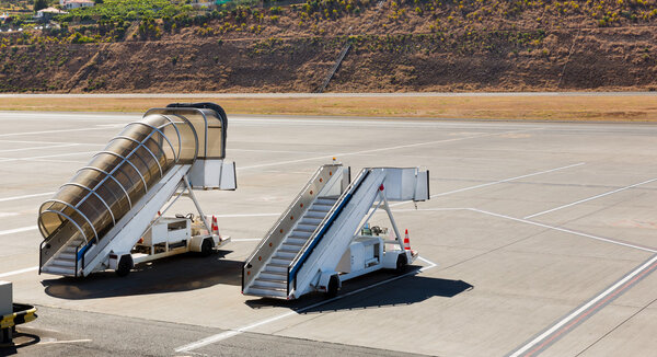 ramps standing on the airfield