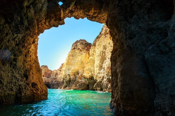 Baia rocciosa in Portogallo — Foto Stock