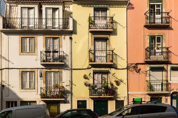 Dwelling house with balconies — Stock Photo, Image