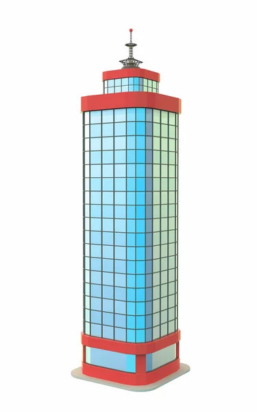 Torre de rascacielos azul — Foto de Stock