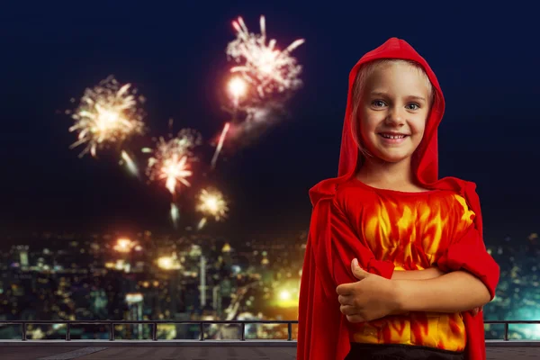 Menina em traje — Fotografia de Stock