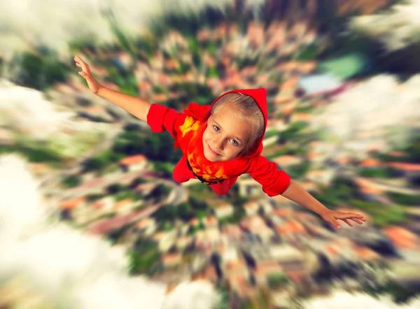 Bambina in costume — Foto Stock