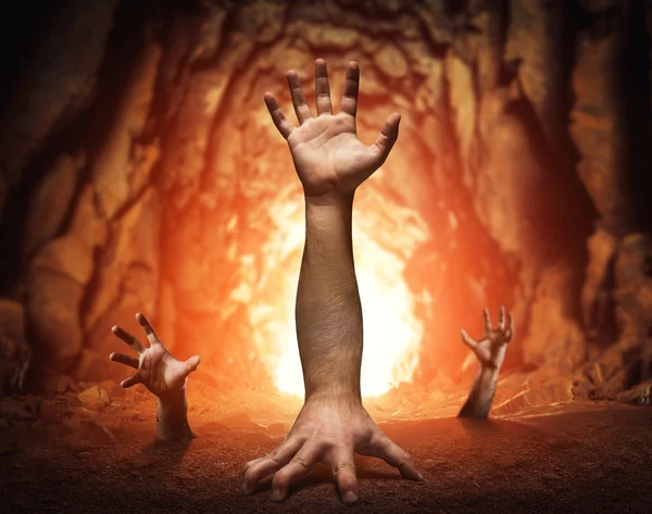 Strange human hands — Stock Photo, Image