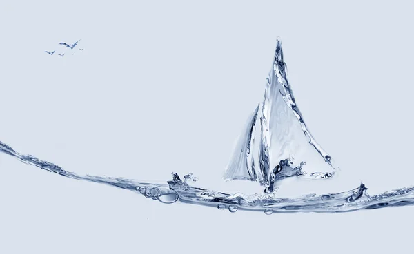 Tekne ve uçan kuşlar