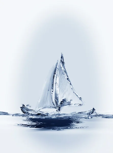 Вертикальная лодка — стоковое фото