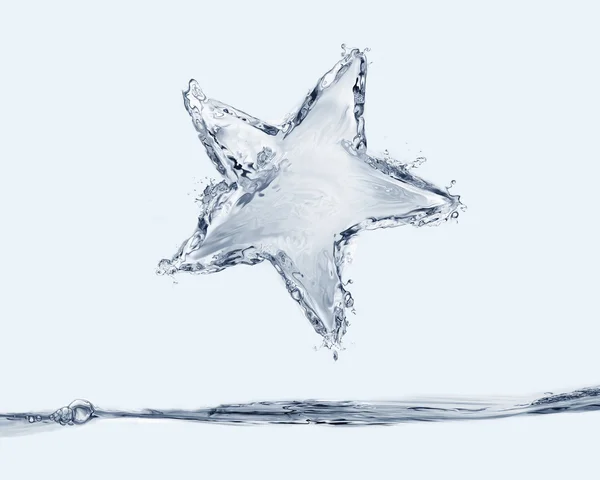 Estrela de água azul — Fotografia de Stock