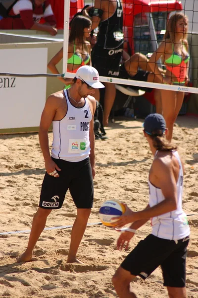 Olštýn, Polsko - Srpen 25-30: Fivb World Tour - Grand Slam v Olsztyn, Polsko — Stock fotografie