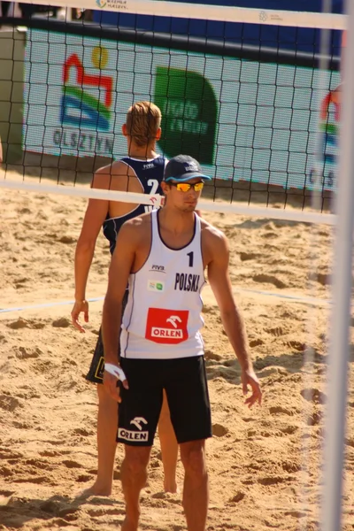 Olsztyn, poland - 25-30 august: fivb world tour - grand slam in olsztyn, polen — Stockfoto