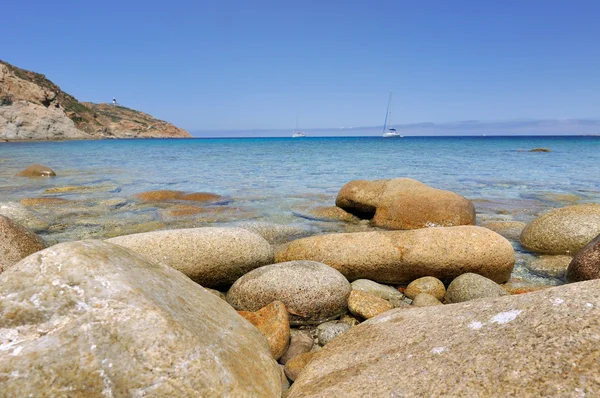 美丽的海景在科西嘉岛 — 图库照片