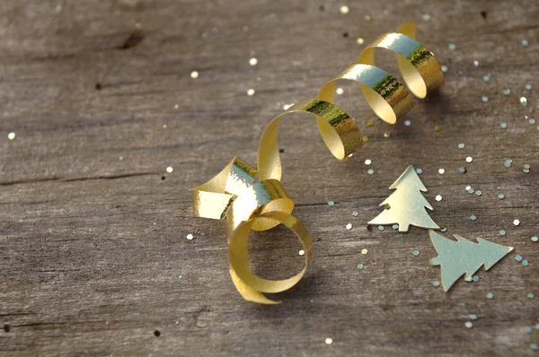 Glitter, ribbon and confetti — Stock Photo, Image