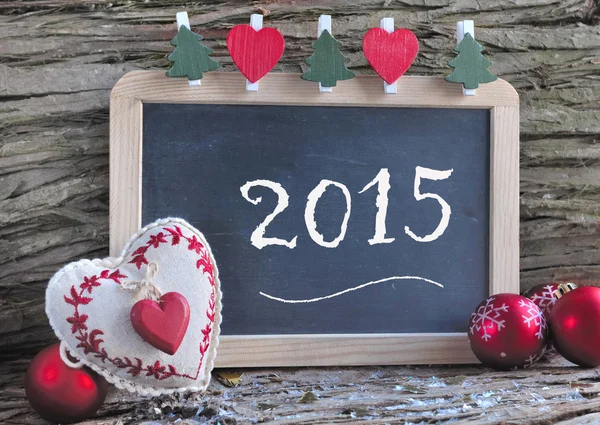 Slate for New year  wishes — Stock Photo, Image