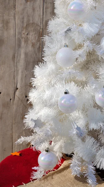 White christmas tree — Stock Photo, Image