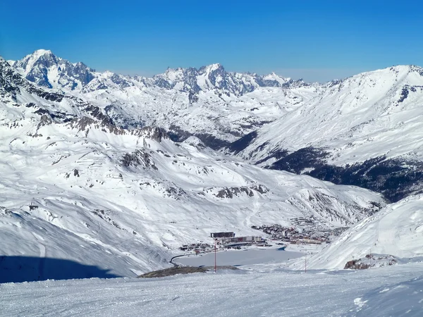 Skigebied (Tignes, Frankrijk) — Stockfoto