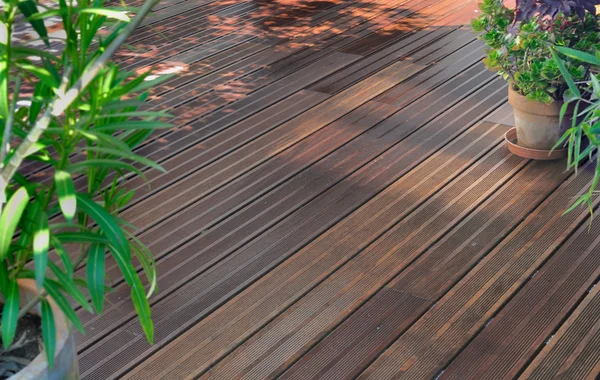 Wooden terrace — Stock Photo, Image