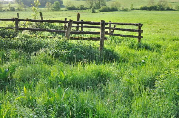 Barriere auf der Wiese — Stockfoto