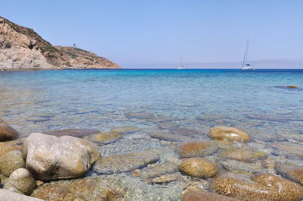 Βότσαλα στην θάλασσα - Κορσική — Φωτογραφία Αρχείου