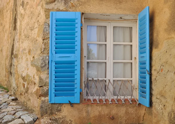 Blue shutters — Stock Photo, Image