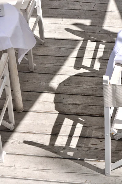 Schatten auf der Terrasse — Stockfoto