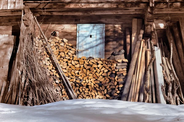 Almacenamiento de madera — Foto de Stock