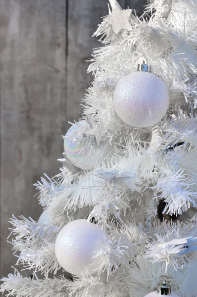 White christmas tree — Stock Photo, Image