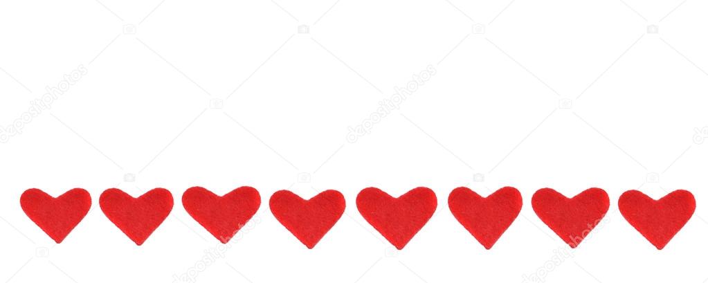 red hearts banner — Stock Photo © sanddebeautheil #95324804