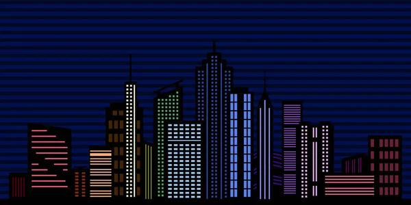 Cityscape Ilustração Vetor — Vetor de Stock