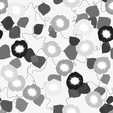 Soyut çiçek pürüzsüz desen arkaplanı