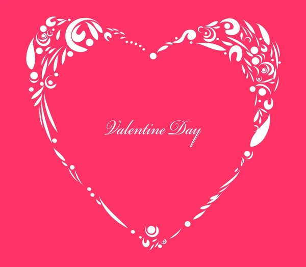 Romantic valentine  background with heart — Stock Vector