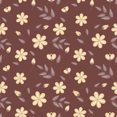 Soyut çiçek pürüzsüz desen arkaplanı