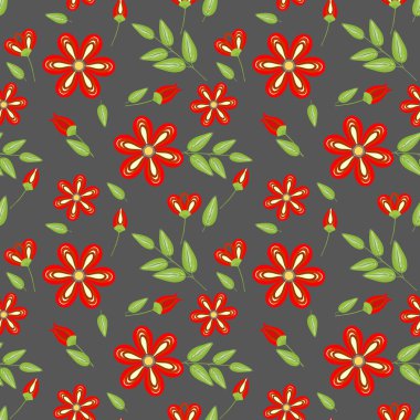 Soyut çiçek pürüzsüz desen arkaplanı