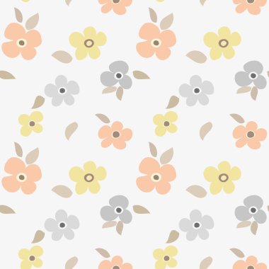 Soyut çiçek pürüzsüz desen arkaplanı