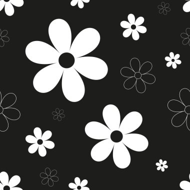 Soyut çiçek pürüzsüz desen arkaplanı