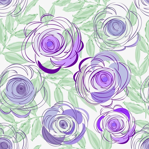 Fondo de patrón sin costura flor abstracta — Vector de stock