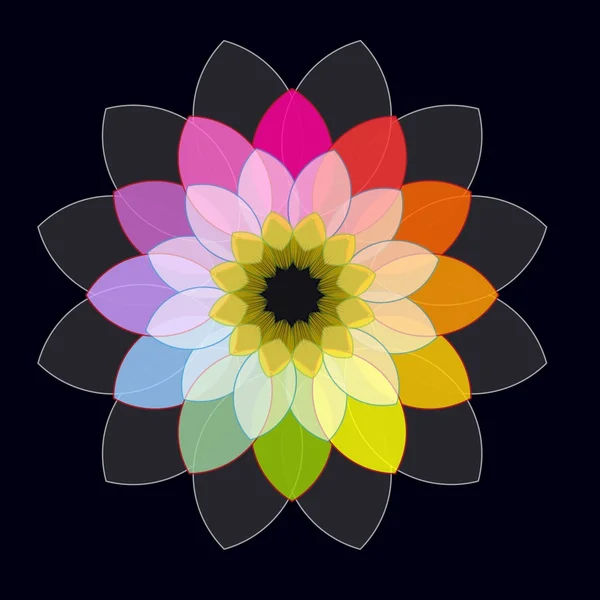 Fondo de flores abstracto — Vector de stock