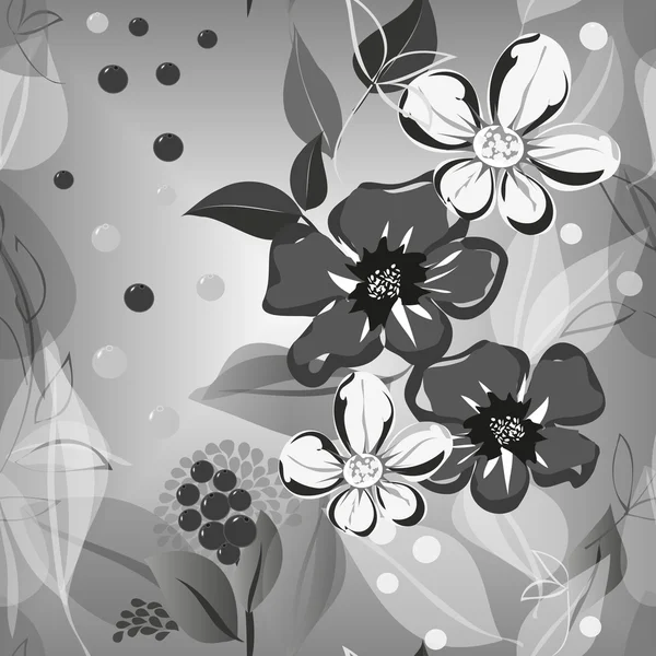 अमूर्त फूल सीमलेस पैटर्न पृष्ठभूमि — स्टॉक वेक्टर