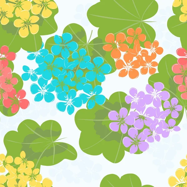 Abstract flower seamless pattern background — Stock Vector