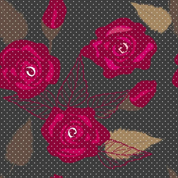 Fondo de patrón sin costura flor abstracta — Vector de stock