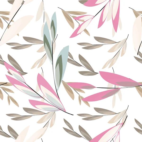 Abstrakt blommig sömlös mönster bakgrund — Stock vektor