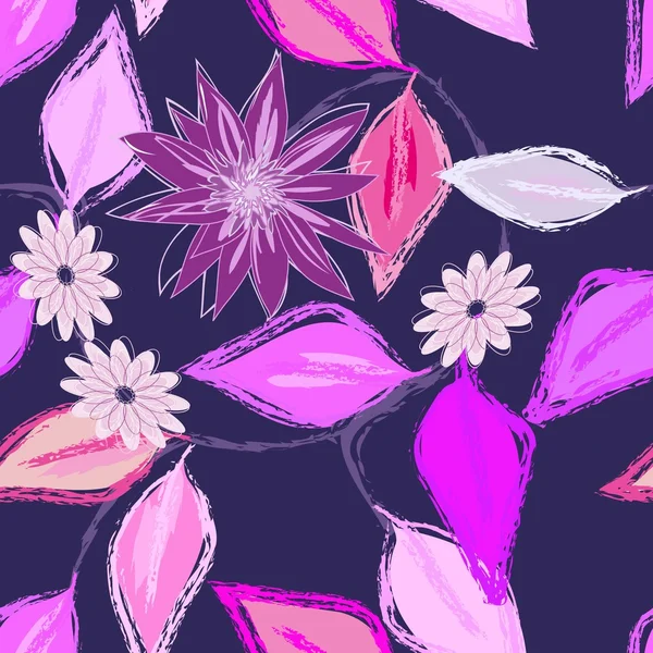 Абстрактный цветок бесшовный фон — стоковый вектор