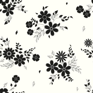 Soyut çiçek pürüzsüz desen arkaplanı